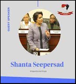 UTT Executive Student Guild - The Executive Student Guild is pleased to  have Ms Shanta Seepersad with us today. Shanta is policy strategist and  business woman by profession. She has represented young